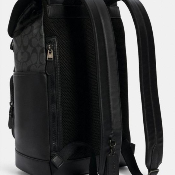 Coach Black Signature Backpack - Picture 2 of 5